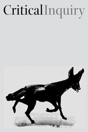 artistic depiction of a black dog-like animal against grey background