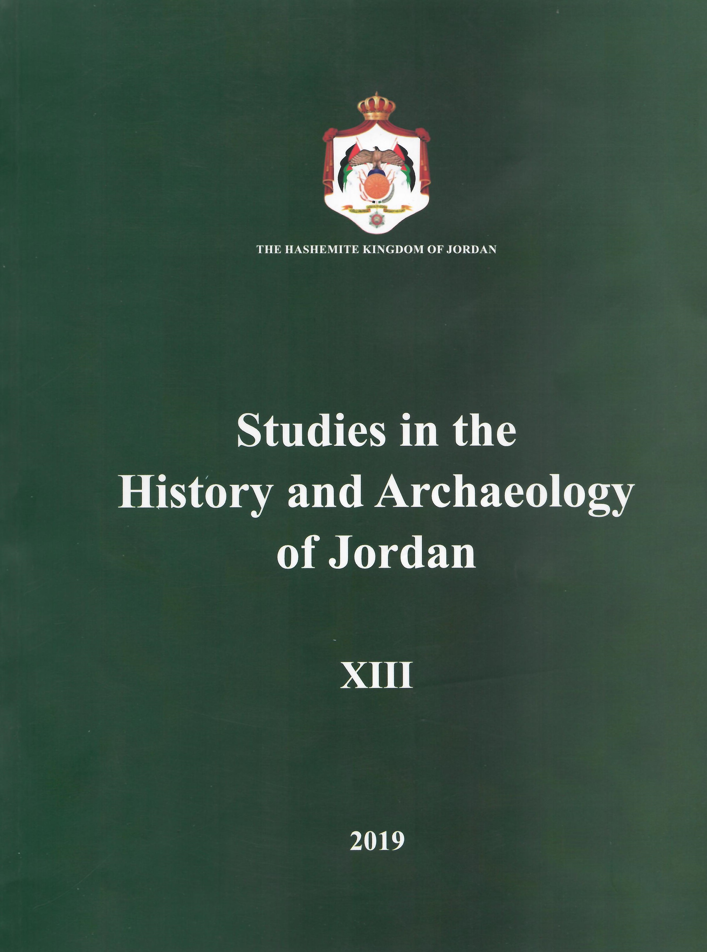 Studies in the History of Archaeology of Jordan XIII cover image