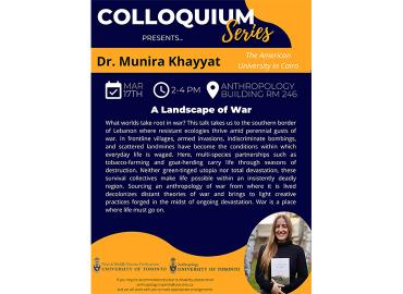 March 17 Colloquium Series event poster