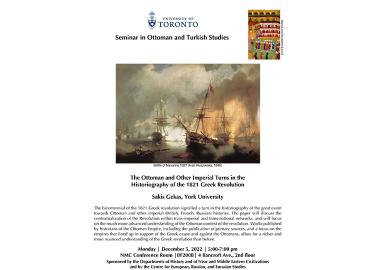 Seminar in Ottoman and Turkish Studies December event poster
