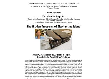 March 31 Verena Lepper lecture poster