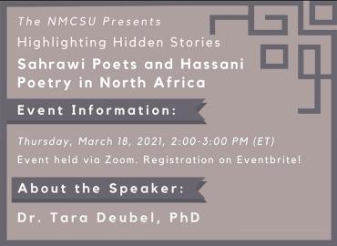 Flyer image of NMCSU March 18 event