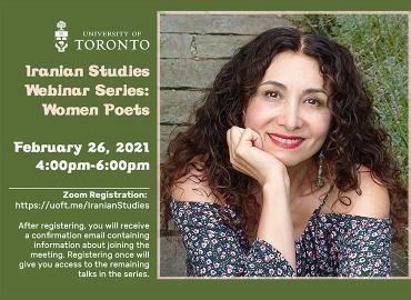 Flyer of Iranian Studies Webinar-Sholeh Wolpé