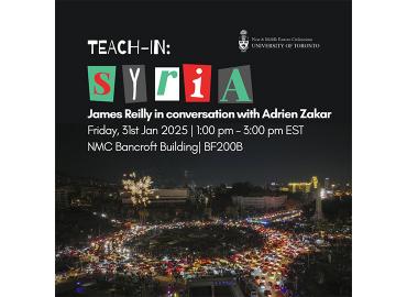 January 31 Teach-In Syria event poster